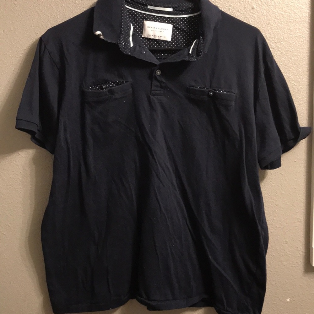 Denim & Flowers Men’s Polo Shirt